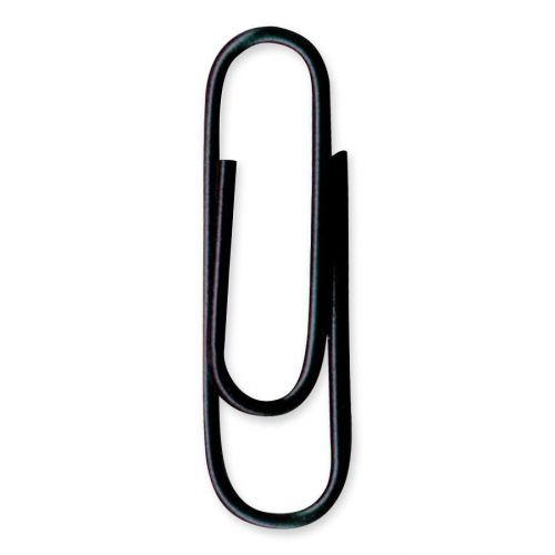 Baumgartens paper clips, 2&#034;, jumbo, vinyl, 40/pack, black [id 140365] for sale