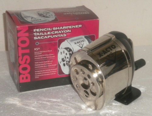 Boston Xacto KS # 1031 Pencil Sharpener in Box ~ Wall or Desk Mount