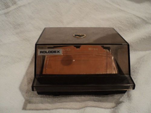 Rolodex Petite Telephone Address Business Card Office File Box Vintage