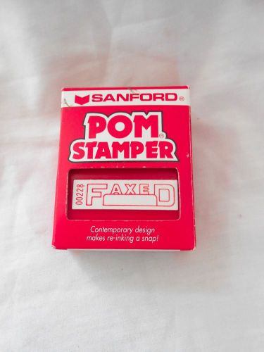 1994 Sanford POM FAXED Pre-inked Rubber Stamp