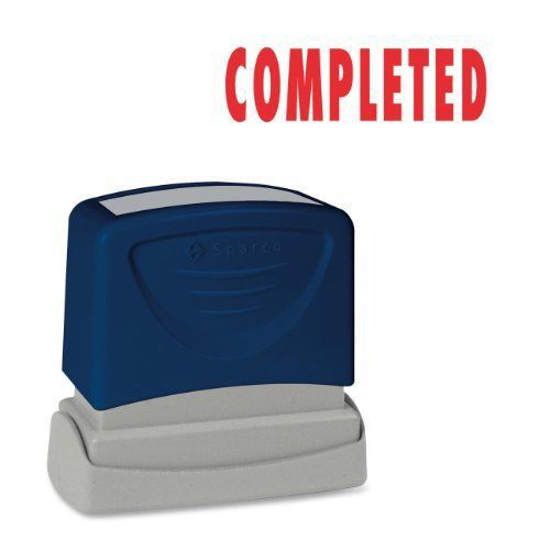 Sparco Pre-inked Stamp - Completed Message Stamp - 1.75&#034; X 0.62&#034; - (spr60015)