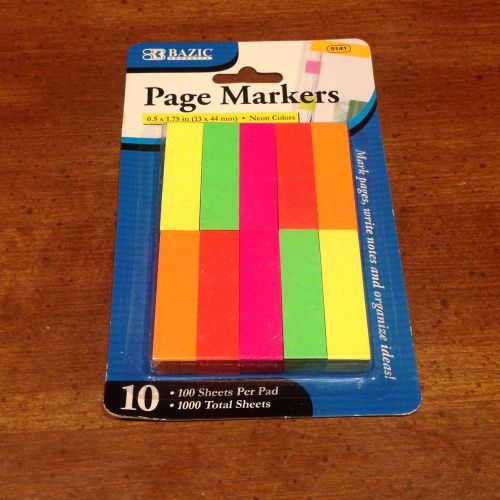 Neon colors page markers for sale