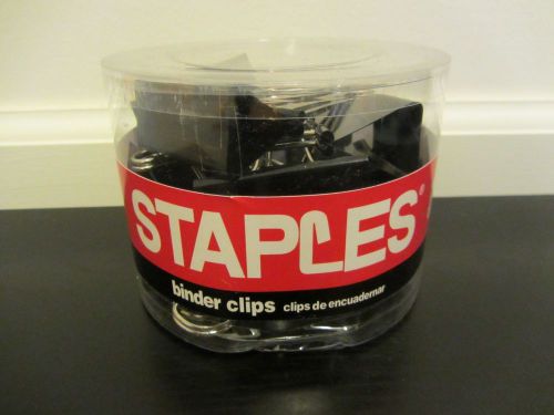 NEW!!!!! Staples Binder Clips Large 2&#039;&#039; 12 Pack