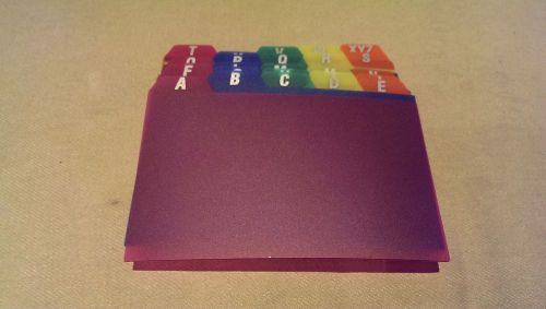 OXFORD Color Alphabet Tab Dividers for NOTECARDS Office Homework Organizing