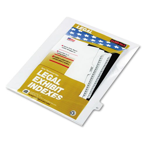 80000 Series Legal Index Dividers, Side Tab, Printed &#034;21&#034;, 25/Pack