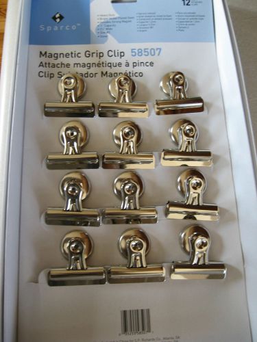 Sparco Bulldog Magnetic Clip - 2&#034; Length X 2.25&#034; Width - 12 / Box - (spr58507)