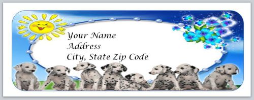 30 Dalmatian Personalized Return Address Labels Buy 3 get 1 free (bo13)