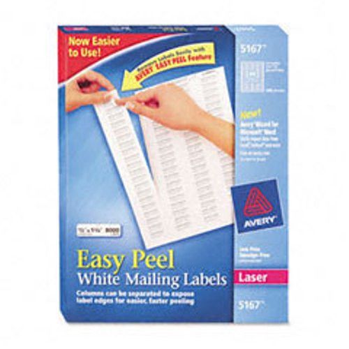 8000 Laser/ Ink Jet Labels Compatible to Avery 5167 100 Sheets Return Address