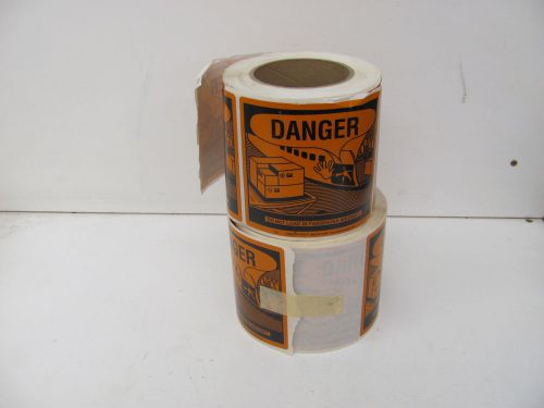 LOT OF 2 PARTIAL ROLLS OF DO NOT LOAD IN PASSANGER AIRCRAFT LABELS NOS!!!