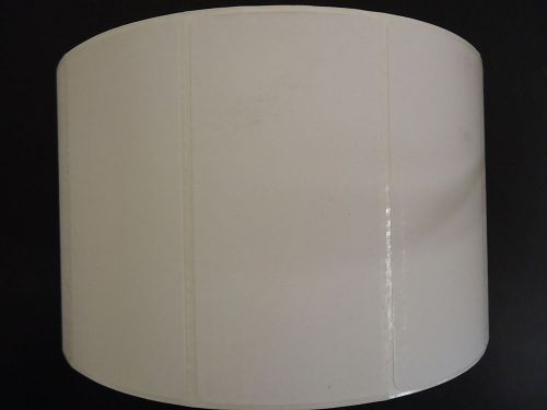 Case of 4 thermal transfer labels perforated white 4x2 inch 3000 per roll for sale