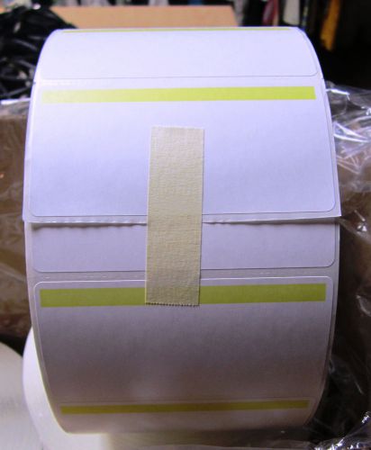 Self adhesive labels - 4 rolls- 4 x 2 inch- 3000 labels per roll-12000 per box for sale