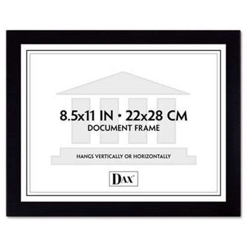 Dax Solid Wood Photo/Document Frame, Easel Back, 8-1/2 x 11, Black (DAX1826N3T)