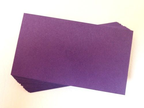 100 Deep Purple Blank Business Cards 12 pt. Cover 89mm x 52mm- 3.5 x 2