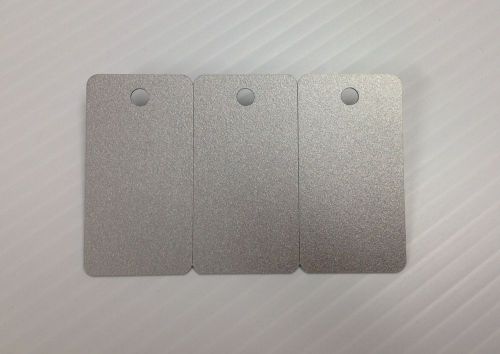 3-up Breakaway Key Tags Blank PVC Silver Cards CR80 30Mil Pack of 500 =1500 tags