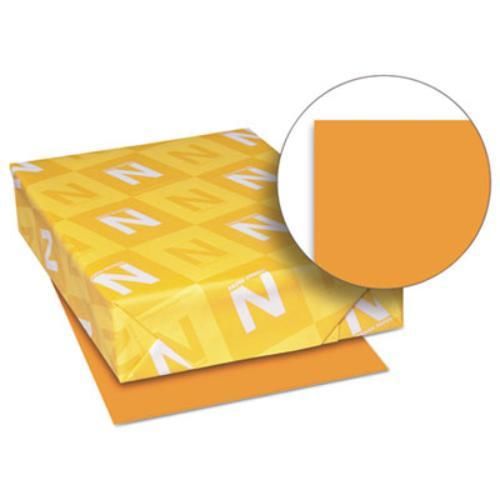 Neenah paper 26721 exact brights paper, 8 1/2 x 11, bright orange, 50 lb, 500 for sale