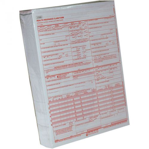 Package of 500 CMS 1500 Red &amp; White Forms Version 08/05 **FREE SHIPPING**