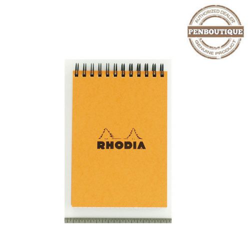 Rhodia wirebound graph orange notepads 4 x 6 for sale