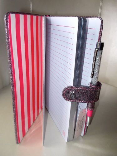 Pink Sparkle VICTORIA&#039;S SECRET Notebook Diary Faux Patent Leather