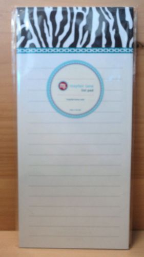 ZEBRA PRINT shopping list NOTE PAD notepad Made in the USA