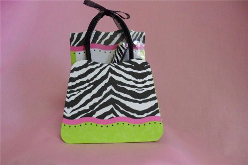 Notepad and pen tote gift set organizer 80 sheets isabella purse zebra print for sale