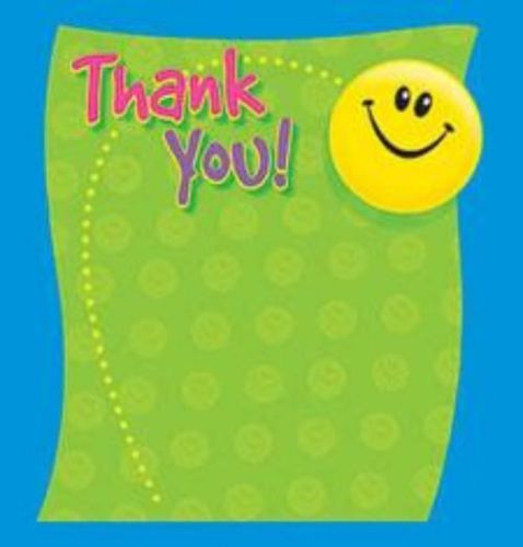 Trend Thank You Note Pad Shaped