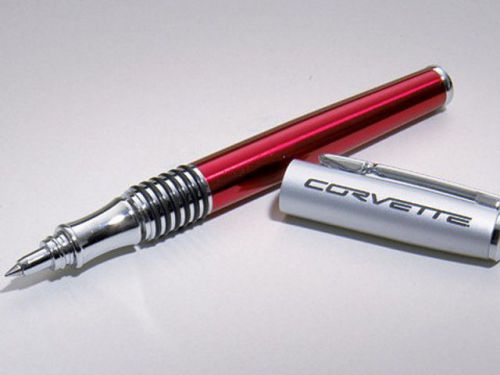 Corvette red bande rollerball pen for sale