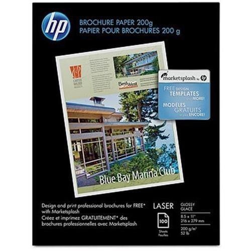 HP Laser Glossy Photo Paper 200 gsm-100 sht/Letter/8.5 x 11 in