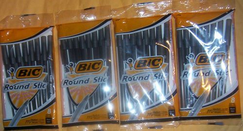 Bic Round Stic Ballpoint Pen-8pk-Lot of 4 Packages- Total 32 Pens