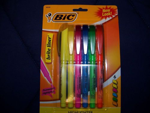 Bic Fluorescent Highlighters - 6 pack