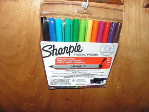 New Package Sharpie Ultra Fine Precision Assorted Permanent Markers 12 CT 37175