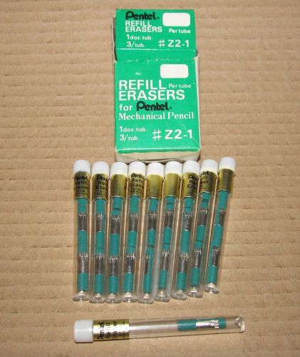 28 Pentel Refill Erasers for Mechanical Pencil Z2-1 GREEN