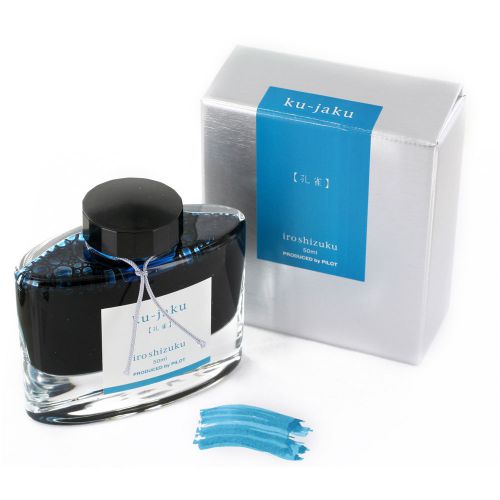 Pilot iroshizuku bottled fountain pen ink, ku-jaku, peacock, turquoise (69213) for sale