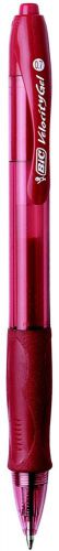 BIC Velocity Gel Retractable 0.7mm Refillable 2 Count Red