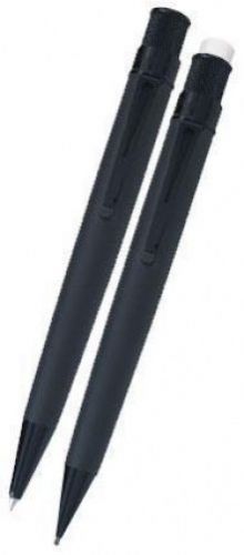 Retro 51 Tornado Deluxe Pen &amp; Pencil Set - Stealth Black VRS1701N