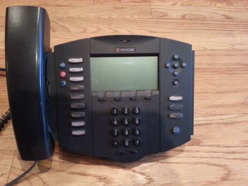 Polycom SoundPoint IP500 IP 500 SIP Desk Phone, Cord, W/ Data Cable &amp; AC Adapter