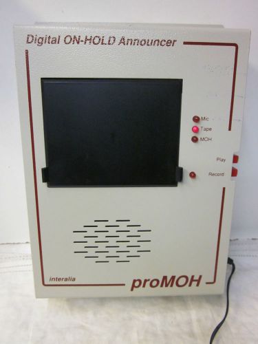 Interalia ProMoh Digital On-Hold Announcer ~ Model: P-1-6