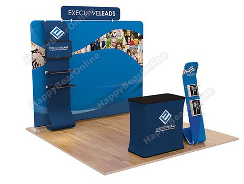 Trade show A7 Display booth package 10ft (TV stand, Display shelves, Header)