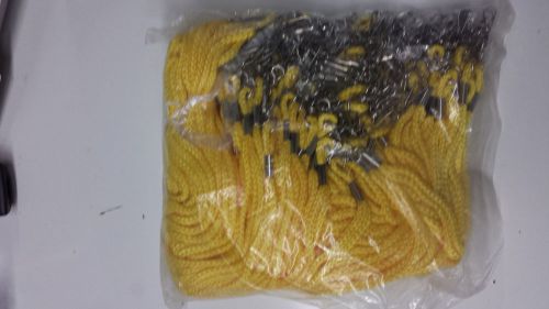 Bag of 100 Yellow Lanyards