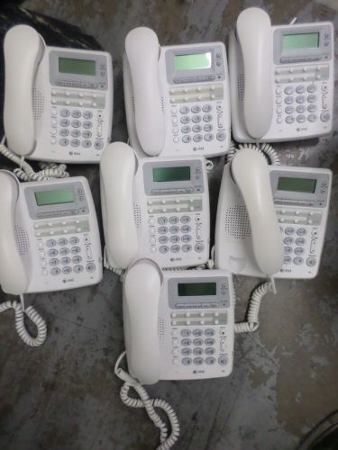 LOT OF 7 AT&amp;T 950 SINGLE CALLER ID/ WAITING CORDED SPEAKER PHONE T6-A18