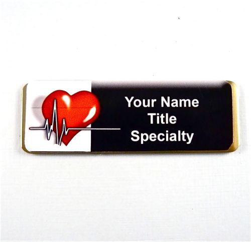 MEDICAL SPECIALTY PERSONALIZED MAGNETIC ID NAME BADGE,NURSE,DR,MEDIC,TECH,RN,ER