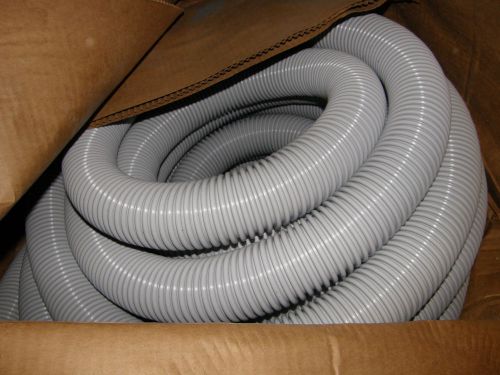 2&#034;X 50 feet PVC flexible tubing/hose. Grey for vacuum,blower, insulation, pump