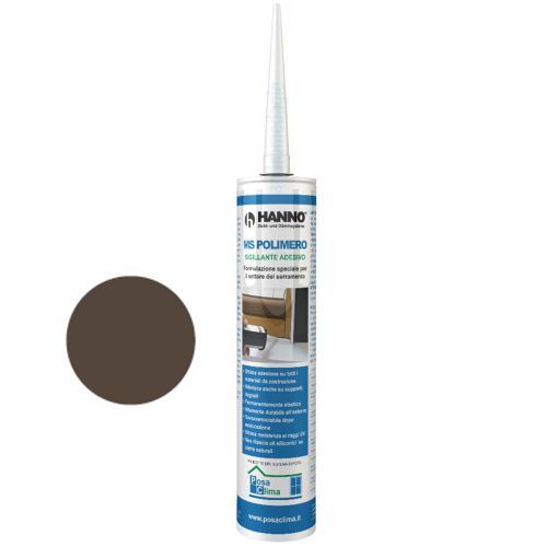 MS POLYMER HANNO 290ML BROWN Adhesive sealant neutral and paintable