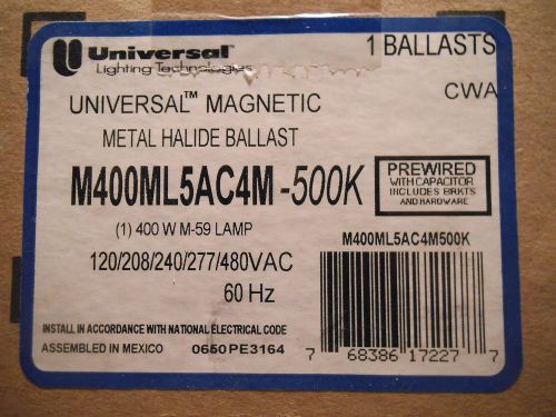 Universal 400 Watt MH Ballast M400ML5AC4M-500K Metal Halide 120-480V M59  - NEW
