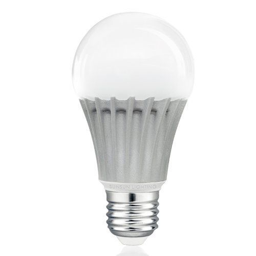 SunSun Lighting A19 LED Light Bulb, 6.5W (40W), 450lm Cool White, (5000K) Dimmab