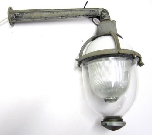 Vintage Industrial Holophane Street Light Lamp Explosion Proof Glass Shade/Globe