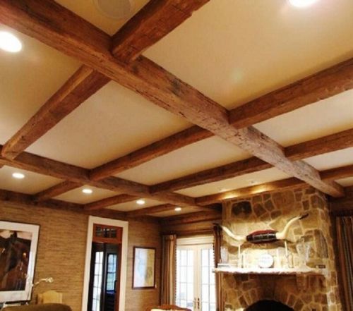 Old reclaimed antique barn wood ceiling beams, hand hewn , rough sawn or hollow for sale