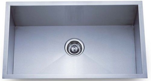 Undermount kitchen single bowl stainless sink &lt;18gauge&gt;  23&#034; x 18&#034; for sale