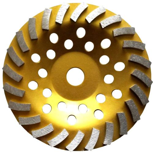 7” standard concrete turbo diamond grinding cup wheel for angle grinder 24 segs for sale