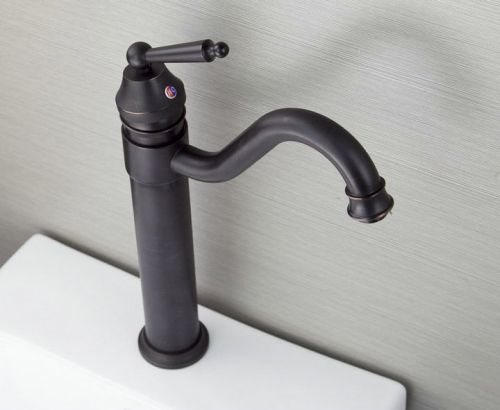 Tall Oil Rubbed Bronze Bathroom Kitchen Swivel Faucet Sink Mixer Tap YF-568