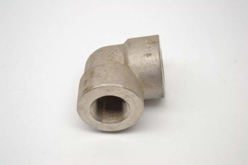 A182 3000 stainless elbow 90degree 3/4in npt pipe fitting b409044 for sale
